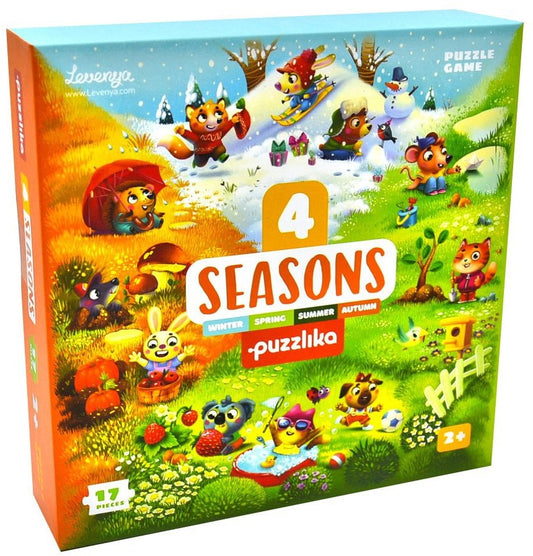 4 seizoenen puzzel - Puzzlika - 17 stuks