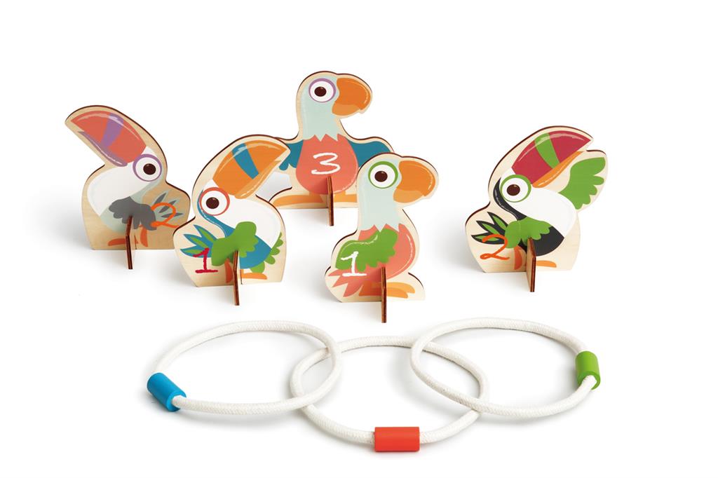 Scratch active play - Ring Toss Game Toucans