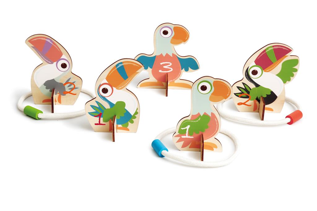 Scratch active play - Ring Toss Game Toucans