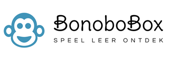 Logo van BonoboBox met een aapje