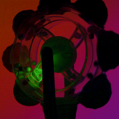 Light Up Regenboog draaiwiel met zuignap - Sassy